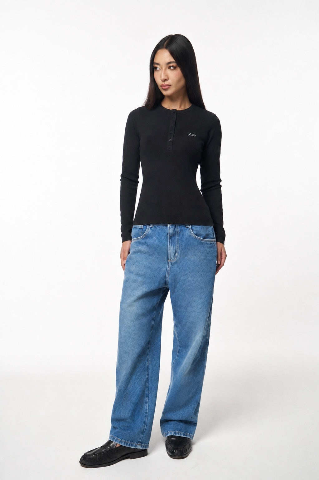 THE PERFECT HENLEY - BLACK