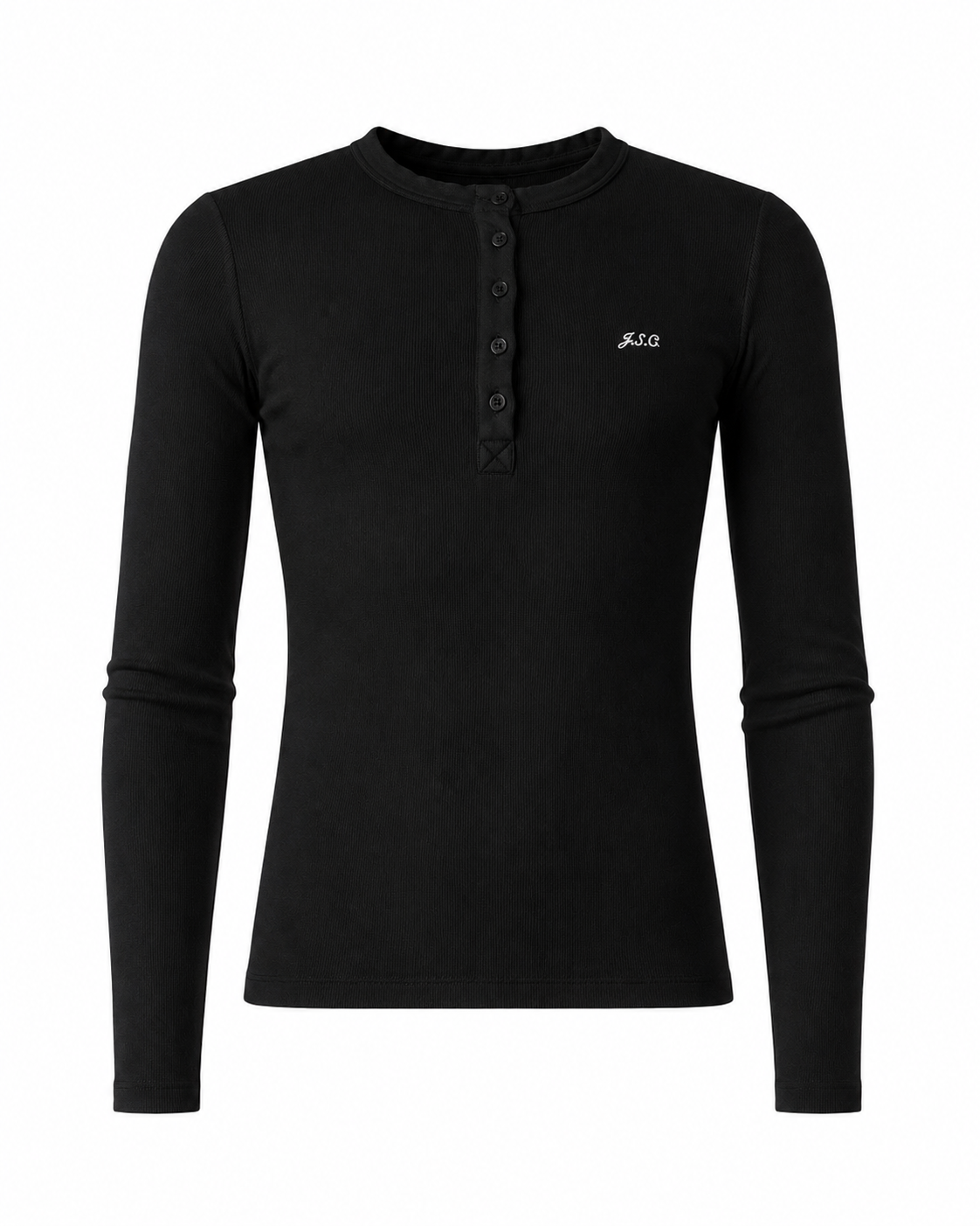 THE PERFECT HENLEY - BLACK