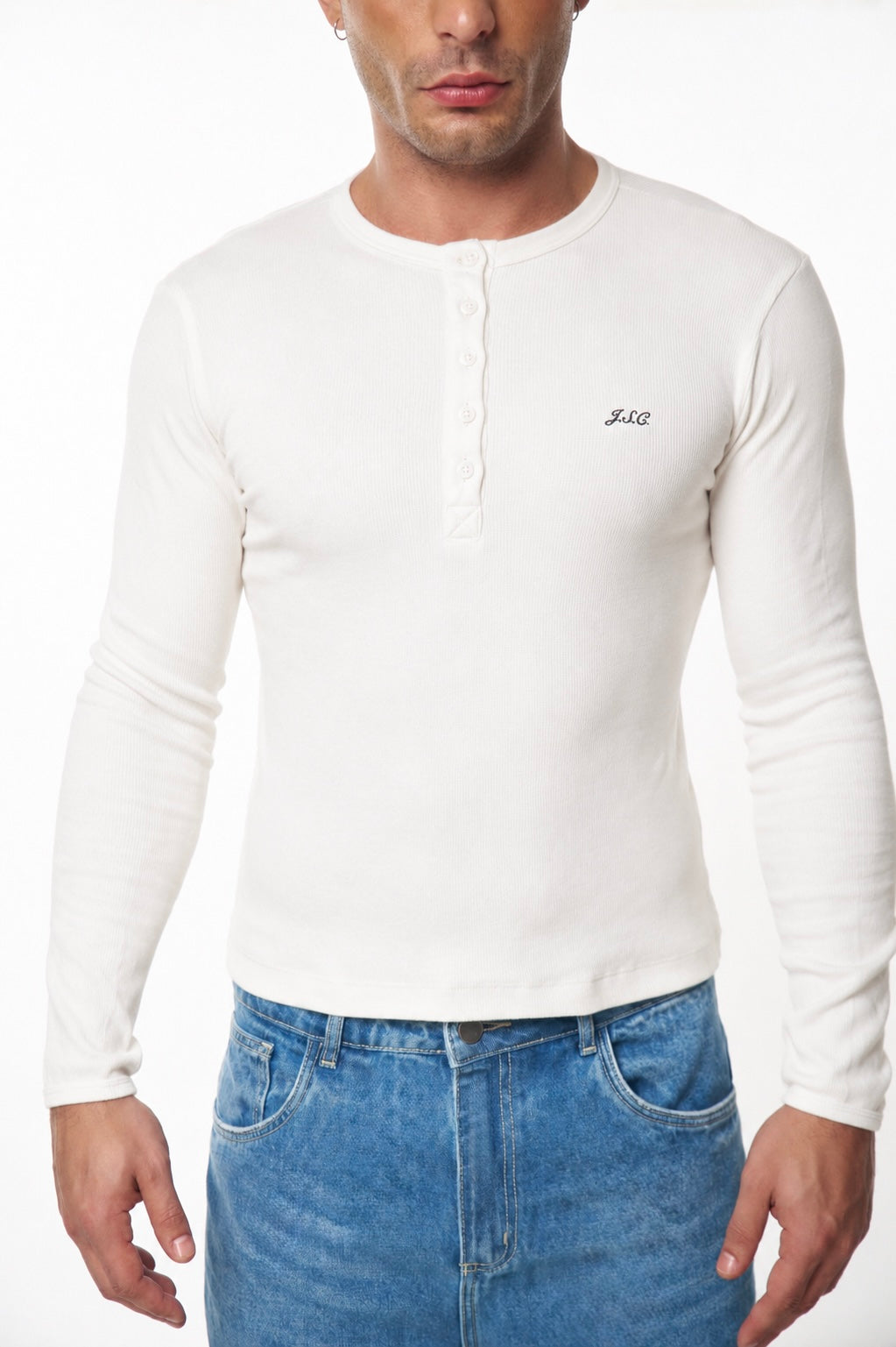 THE PERFECT HENLEY - WHITE