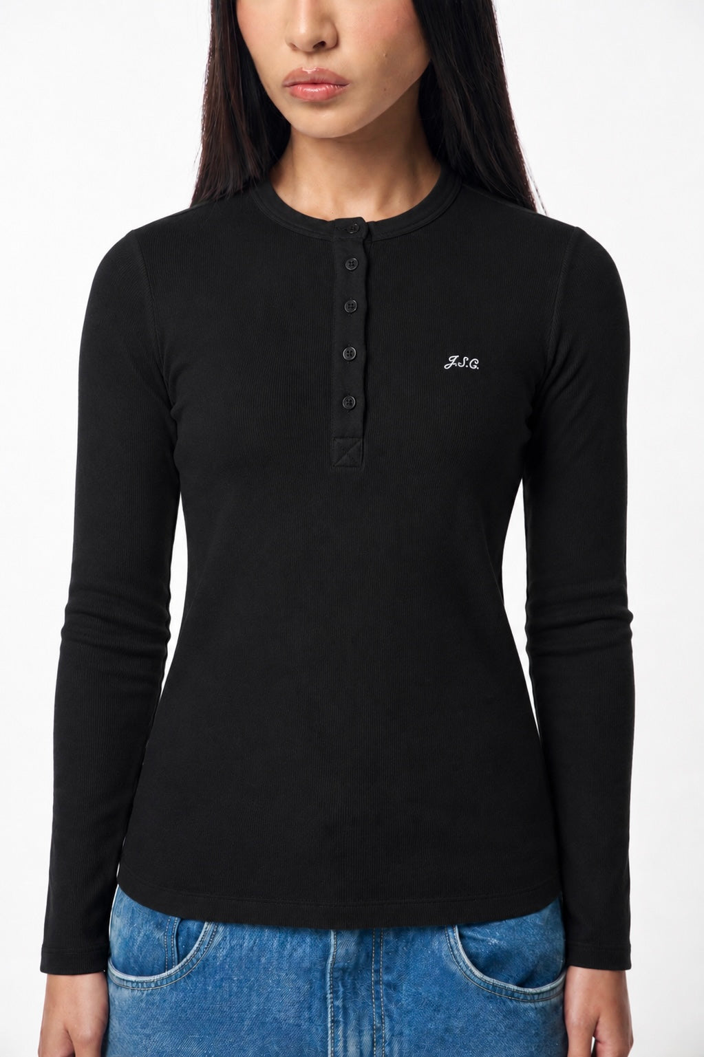 THE PERFECT HENLEY - BLACK