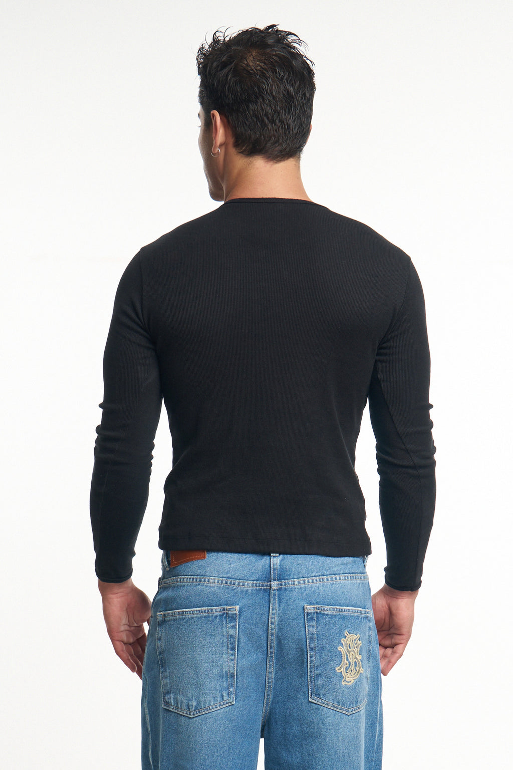THE PERFECT HENLEY - BLACK