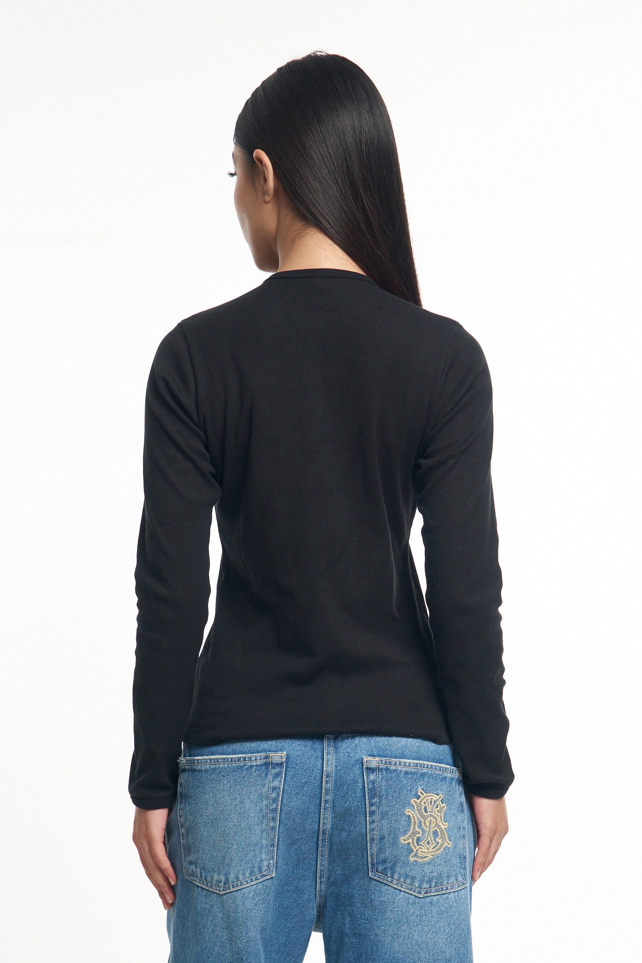 THE PERFECT HENLEY - BLACK